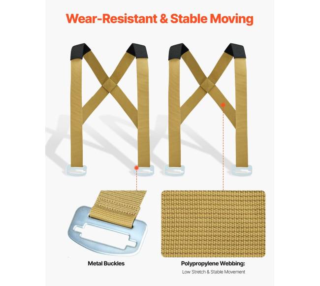 Krovimo diržai 2 žmonių pernešimo sistemai4