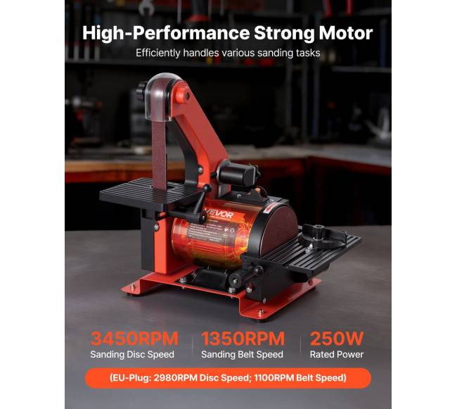 Šlifavimo diskų ir juostų šlifuoklis 250W1