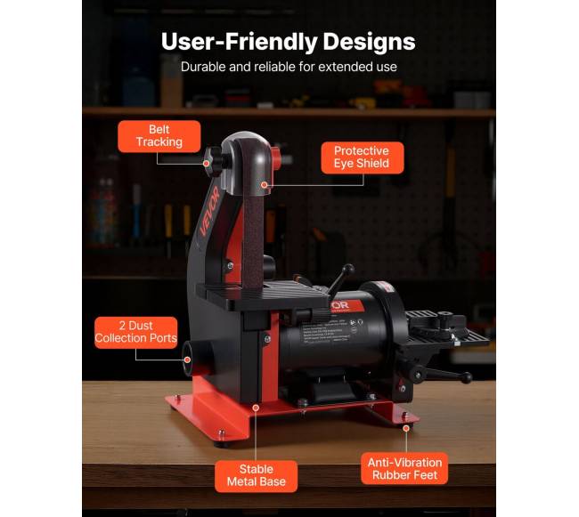 Šlifavimo diskų ir juostų šlifuoklis 250W5