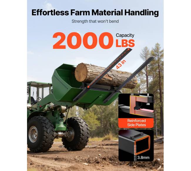 Šakių rinkinys traktoriui su stabilizatoriumi1