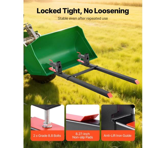 Šakių rinkinys traktoriui su stabilizatoriumi2