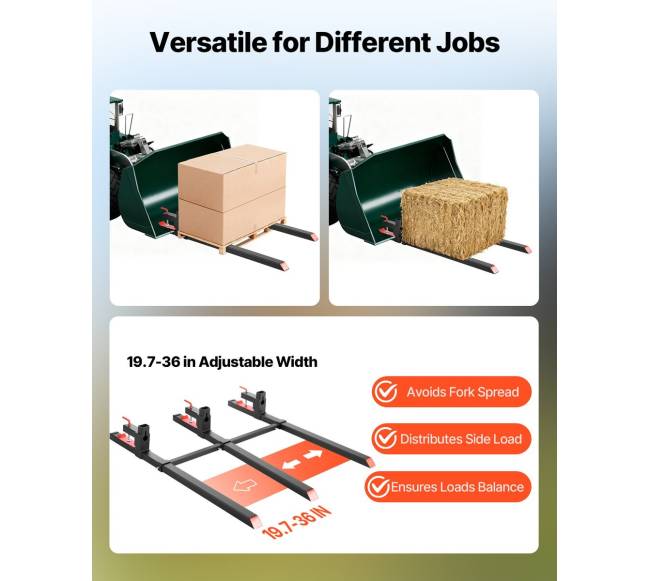 Šakių rinkinys traktoriui su stabilizatoriumi3