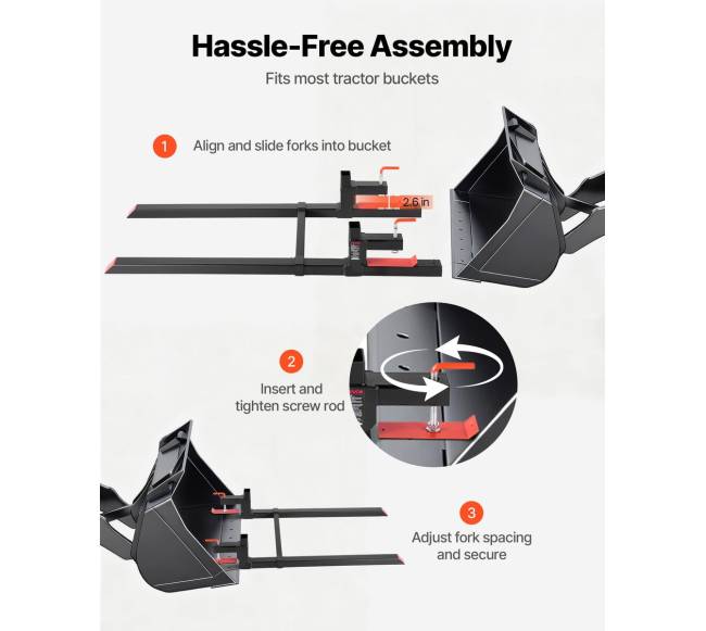 Šakių rinkinys traktoriui su stabilizatoriumi4