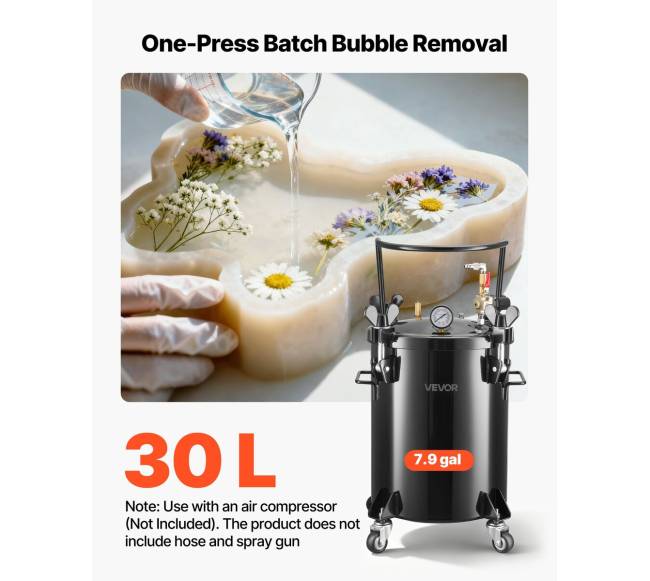 Dažų slėginis bakas su greito prijungimo jungtimis 30 L1