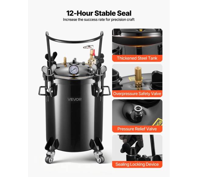 Dažų slėginis bakas su greito prijungimo jungtimis 30 L3