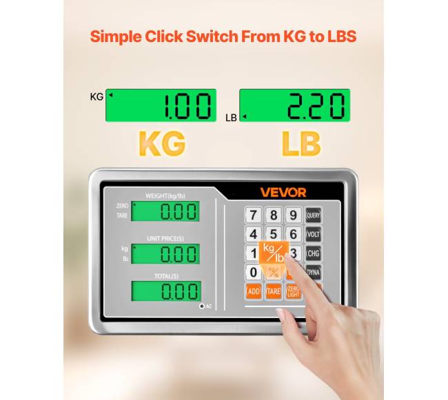 Elektroninės platforminės svarstyklės 300 kg, tikslumas 50 g2