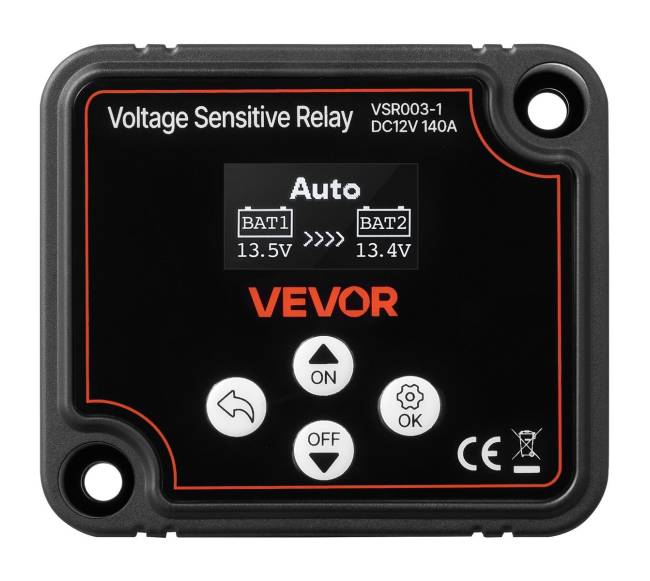 12V 140A dvigubas akumuliatorių izoliatorius UTV, ATV9