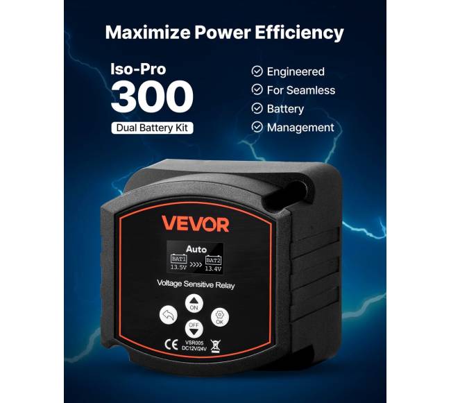 Dvigubas baterijų izoliatorius su LCD ekranu2