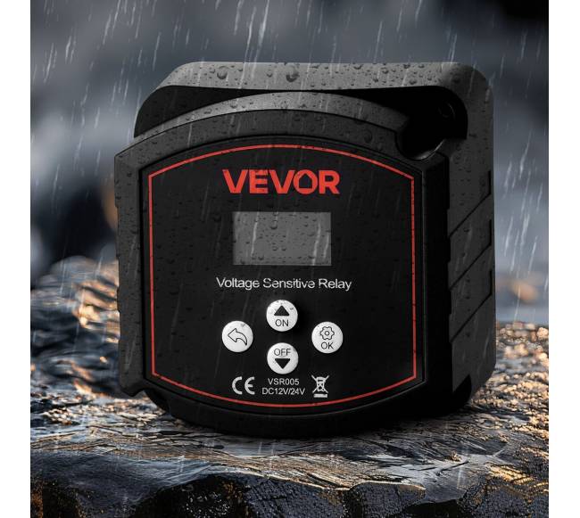 Dvigubas baterijų izoliatorius su LCD ekranu7