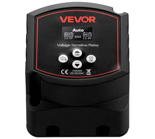 Dvigubas baterijų izoliatorius su LCD ekranu8