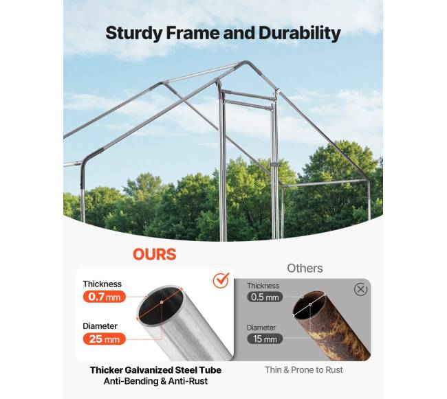 Didelis metalinis vištidė kiemui2