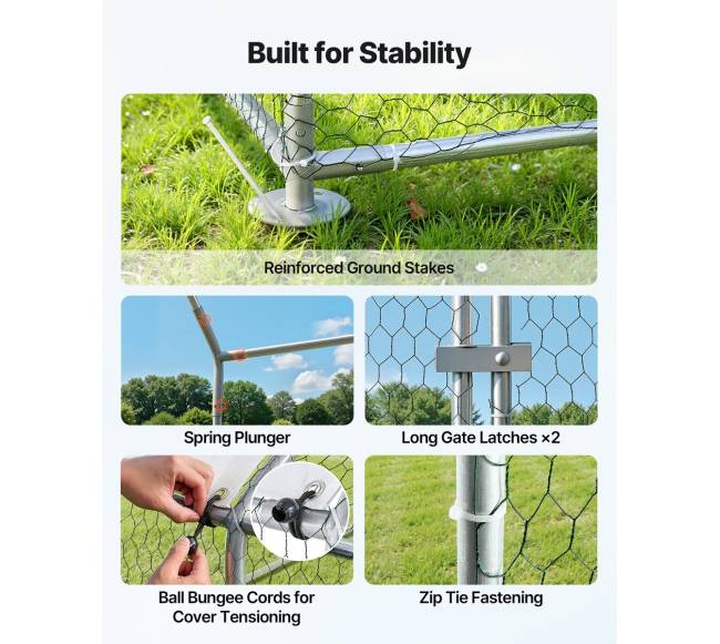 Didelis metalinis vištidė kiemui5