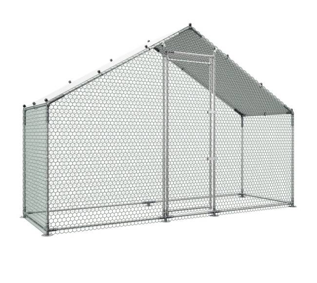 Didelis metalinis vištidė kiemui10