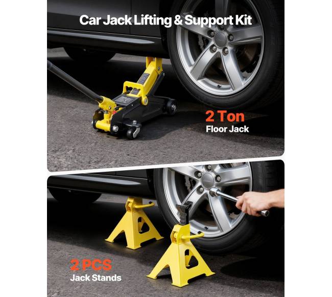 Žemas grindų domkratas, 2 tonų talpa1