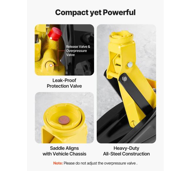 Žemas grindų domkratas, 2 tonų talpa3