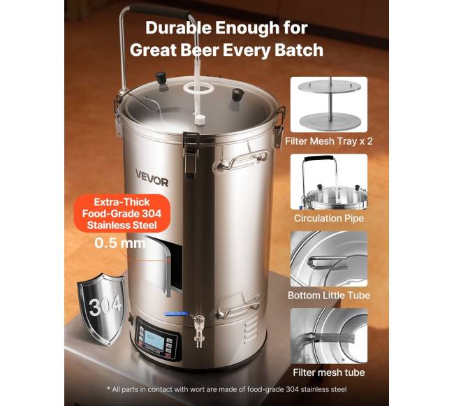 Elektrinė alaus gamybos sistema, 60 l talpa, 3000W4