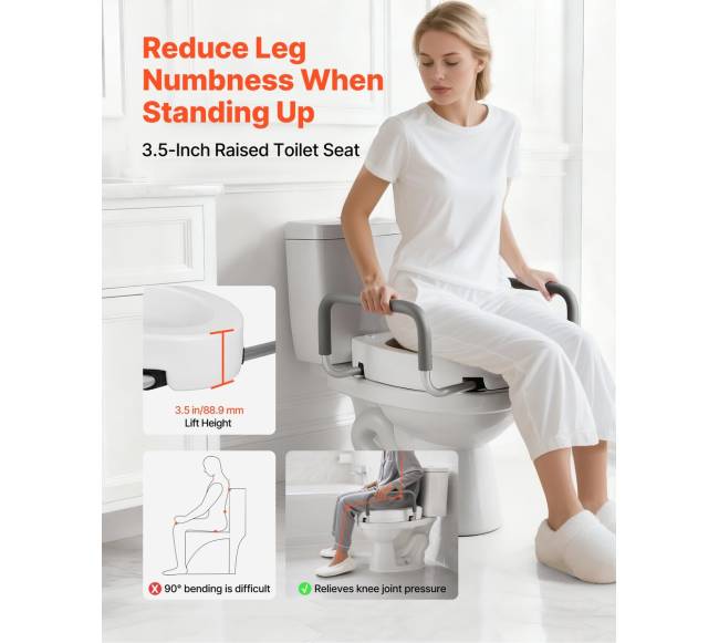 Aukštinta tualeto sėdynė su rankenomis1