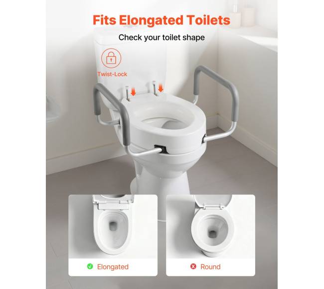 Aukštinta tualeto sėdynė su rankenomis2