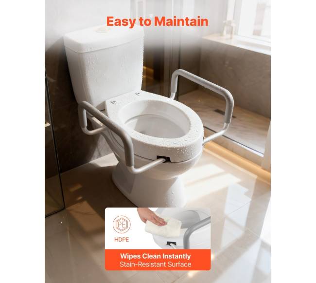 Aukštinta tualeto sėdynė su rankenomis5