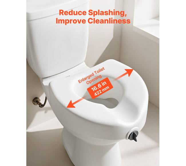 Paaukštinta tualeto sėdynė, 158,8 kg, 127 mm4