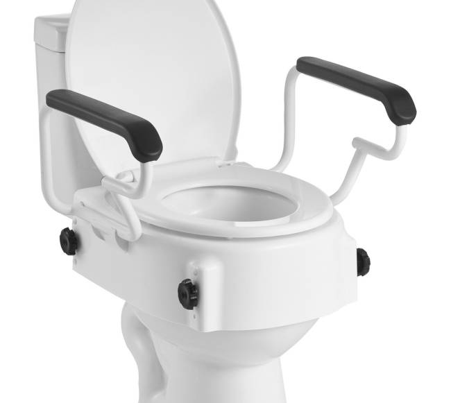 Pakeliama tualeto sėdynė su porankiais0