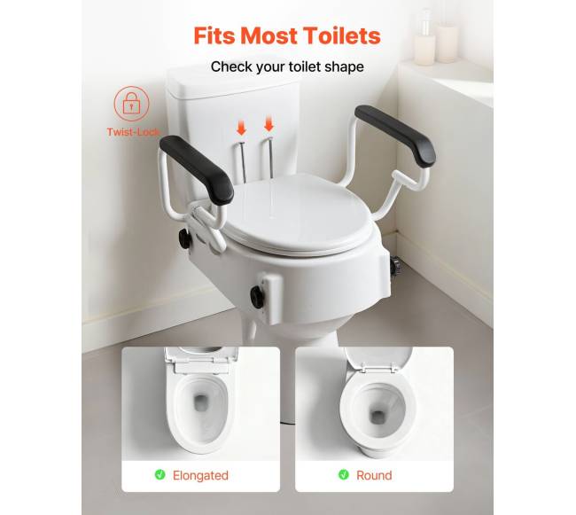 Pakeliama tualeto sėdynė su porankiais2