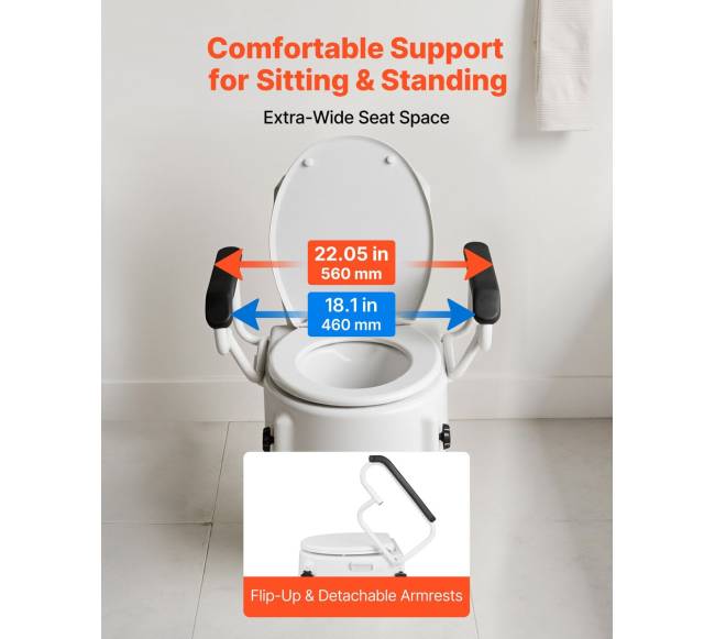 Pakeliama tualeto sėdynė su porankiais4