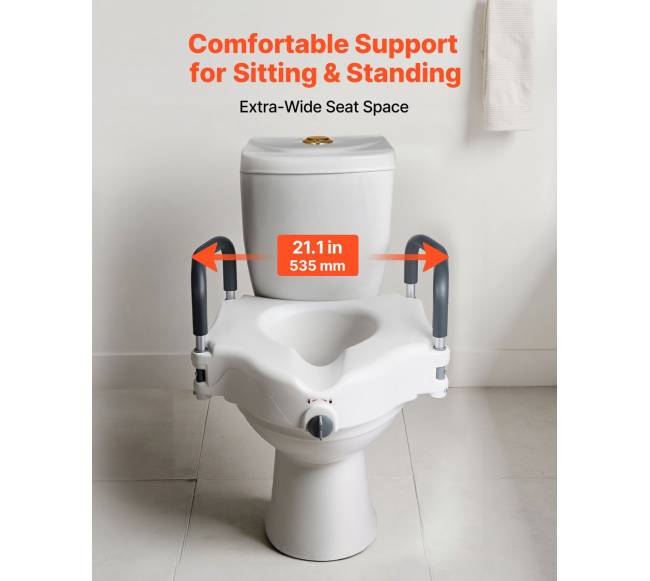 Tualeto paaukštinimas su atramomis, 136 kg apkrova4