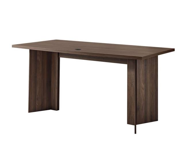 modernus 160 cm vykdomasis stalas su kabelių anga0