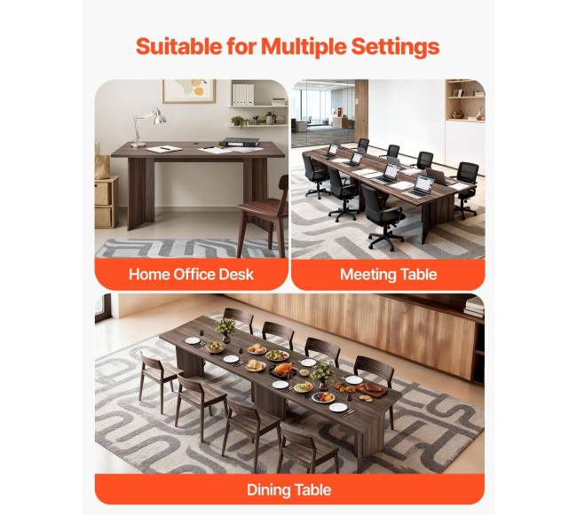 modernus 160 cm vykdomasis stalas su kabelių anga6