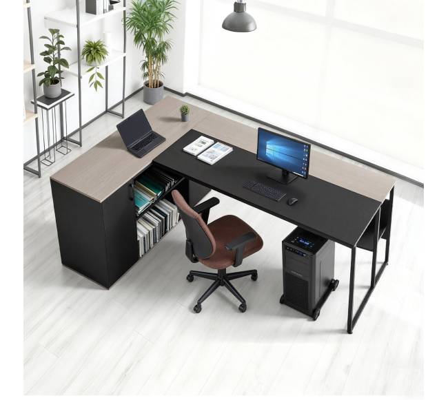 L formos rašomasis stalas su stalčiais7