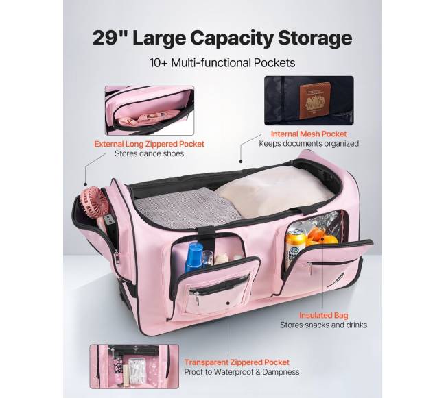 Šokio krepšys su drabužių stovu, 736,6 mm2