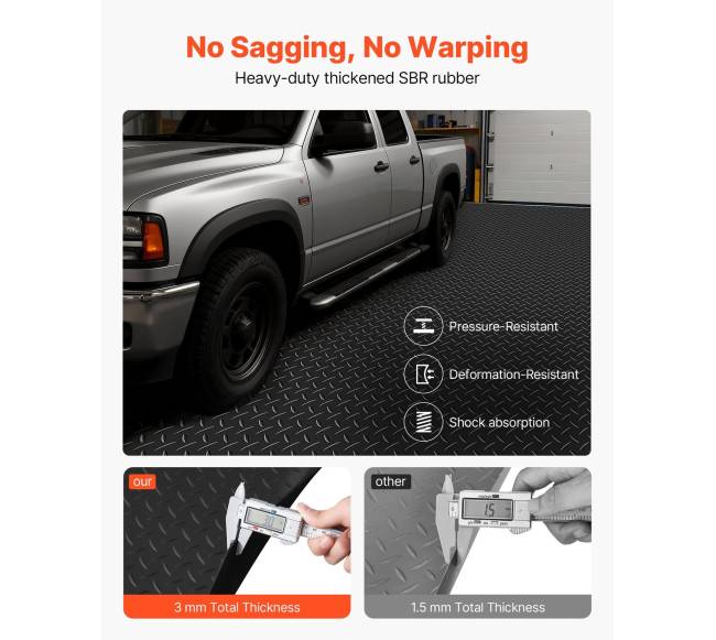 Garažo grindų kilimėlis 1,22 x 7,62 m ne slydžiui2