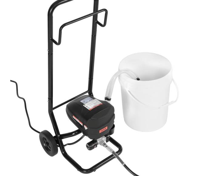 Elektrinis oro nespaudžiamas dažymo purkštuvas su vežimėliu8