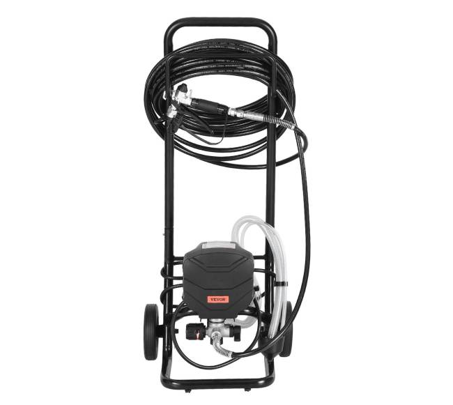 Elektrinis oro nespaudžiamas dažymo purkštuvas su vežimėliu10