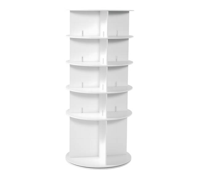 5 aukštų besisukanti batų lentyna0