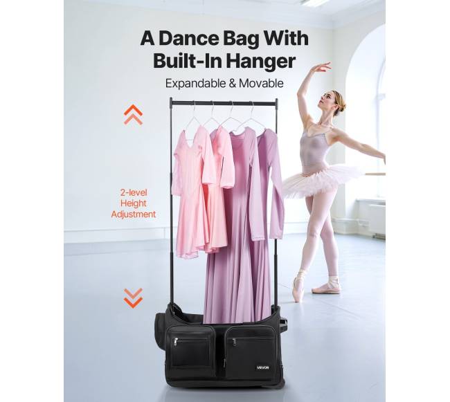 Šokių krepšys su drabužių stovu1