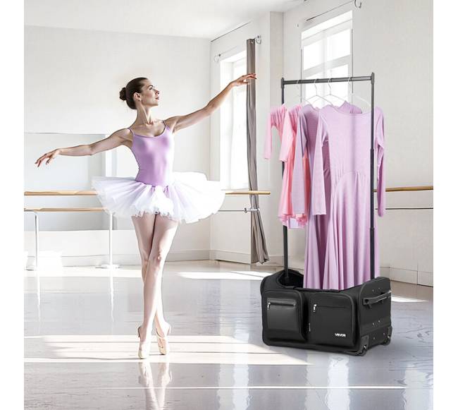 Šokių krepšys su drabužių stovu7