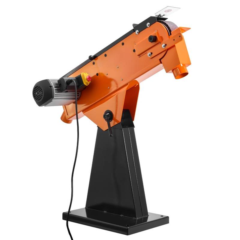 76 mm juostinis šlifuoklis su reguliuojamu kampu0