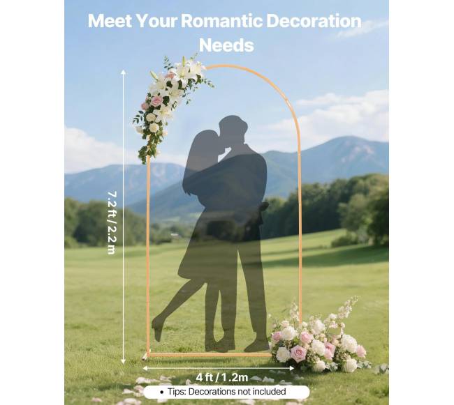 Auksinis arkos fonas 2,2 x 1,2 m1