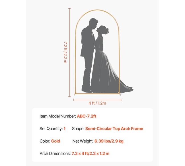 Auksinis arkos fonas 2,2 x 1,2 m6
