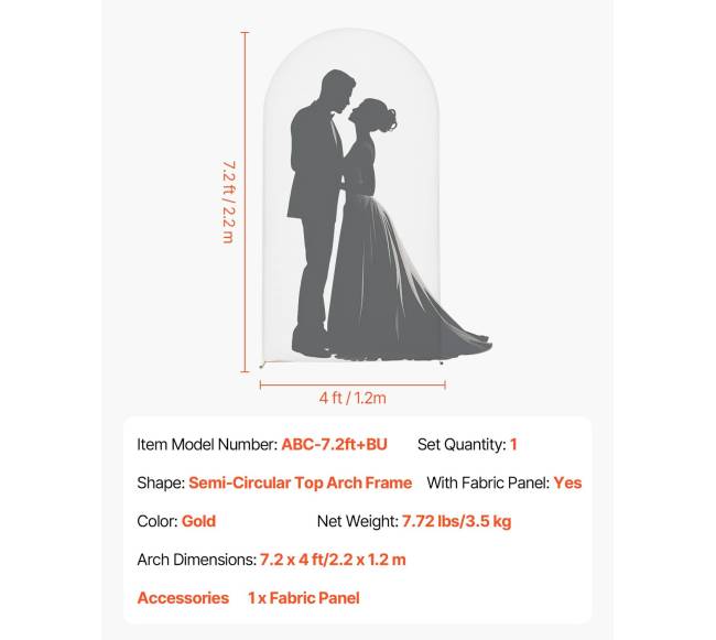 Aukso spalvos arka vestuvėms ir renginiams6