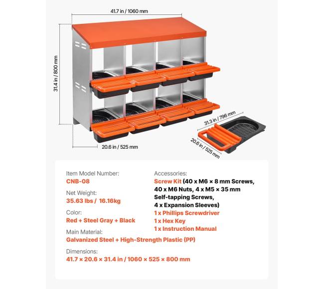 Dviejų lygių vištų lizdų dėžės6