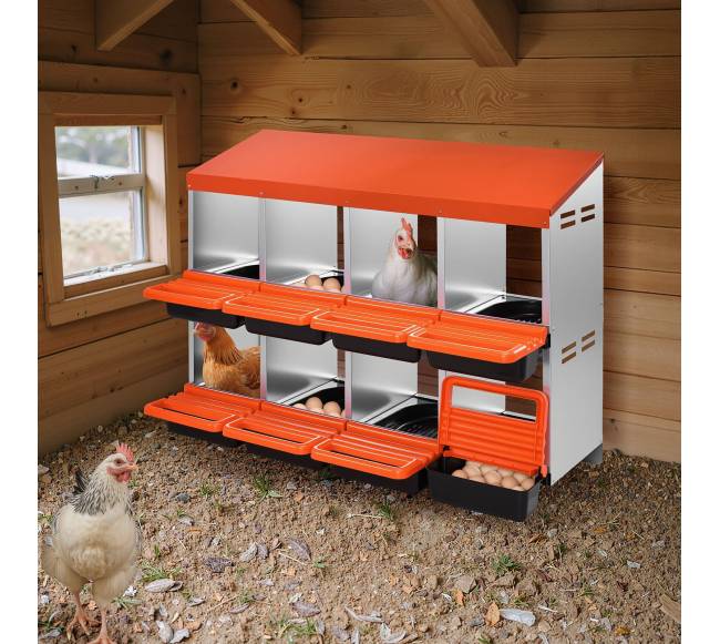 Dviejų lygių vištų lizdų dėžės7