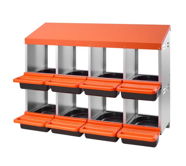 Dviejų lygių vištų lizdų dėžės8