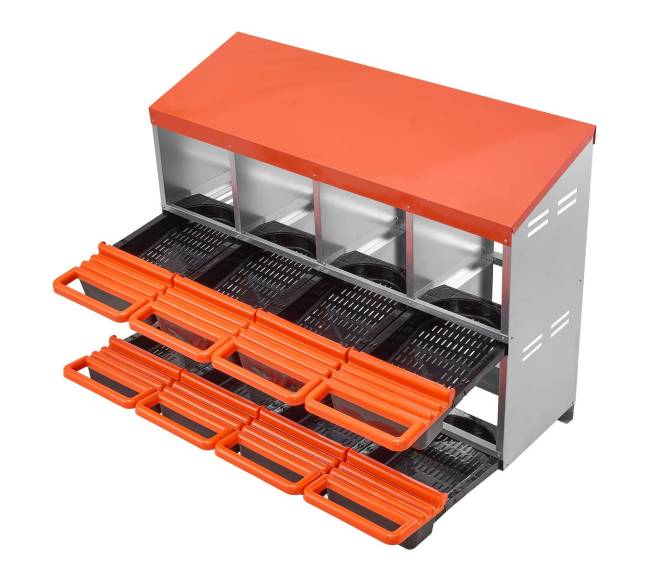 Dviejų lygių vištų lizdų dėžės9