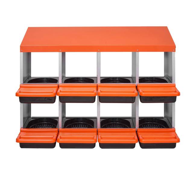 Dviejų lygių vištų lizdų dėžės10