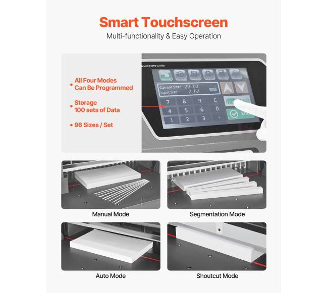Elektrinė hidraulinė popieriaus pjaustyklė, 660 mm pločio2