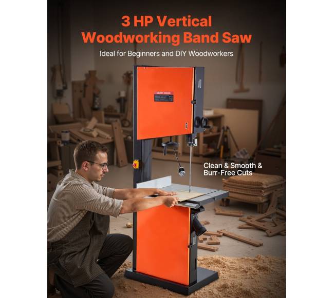 Medienos pjovimo juostinis pjūklas su 3HP varikliu1