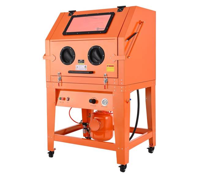 Smėliavimo spinta su slėginiu baku ir ratukais0